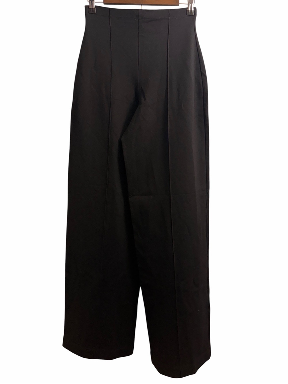 Ripley Rader Black Ponte Knit Wide Leg Pant Size 4 / Large NWT